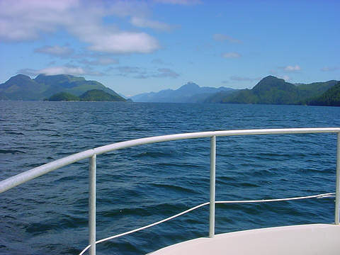 Heading up Knight Inlet