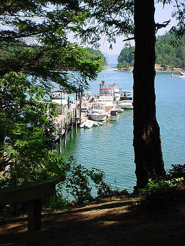 Prevost Harbor moorage, Stuart Island Marine Park