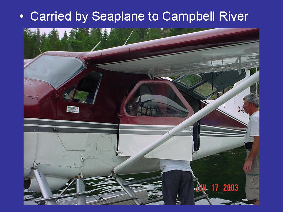 Carried by Seaplane to Campbell River