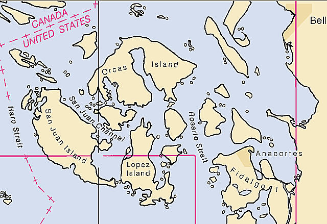 San Juan Islands Chartlet